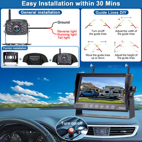 Rohent IP69 waterproof camera withstands rain and road spray for reliable use.