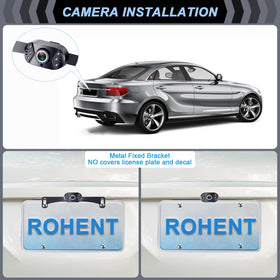 Rohent license plate installation keeps the camera discreet and tidy.