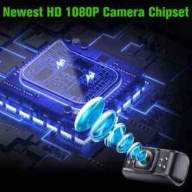 Rohent 4.3-inch monitor displaying 1080P image for clearer reversing