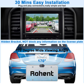 Rohent wired backup camera delivers stable power and data transmission.