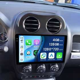 Roinvou 4+128G radio with 10.1 inch touchscreen for Jeep Compass navigation