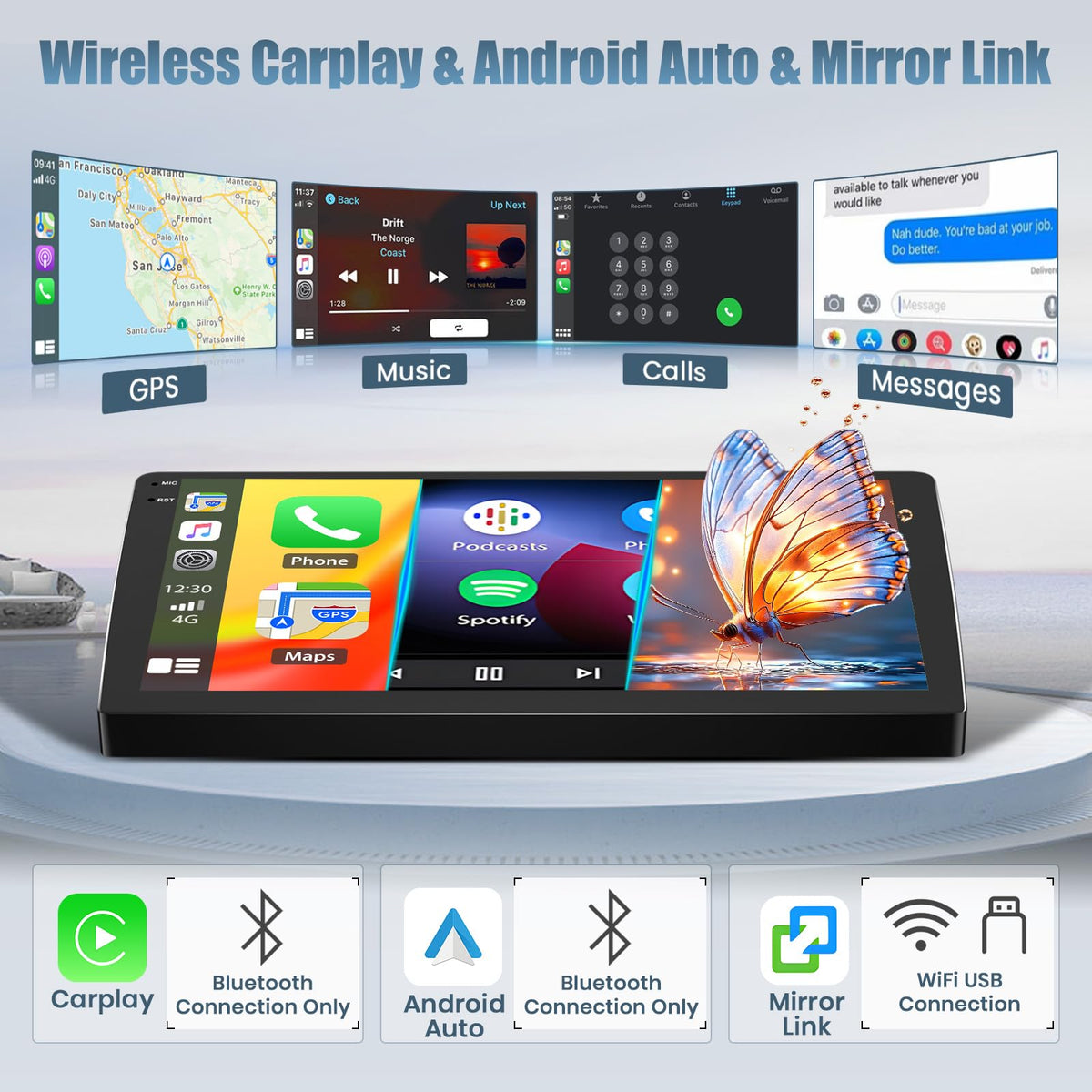 Roinvou 5GHz WiFi and Bluetooth 5.0 enable fast, stable wireless connectivity