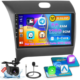 Roinvou 8-core head unit for Kia Cerato delivering smooth multitasking.
