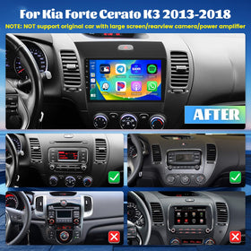 Roinvou 9-inch IPS touchscreen display showing vivid color and responsive touch.