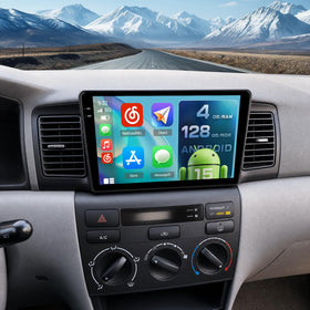 Roinvou DSP-32EQ 9-inch front view enhances Corolla dashboard usability
