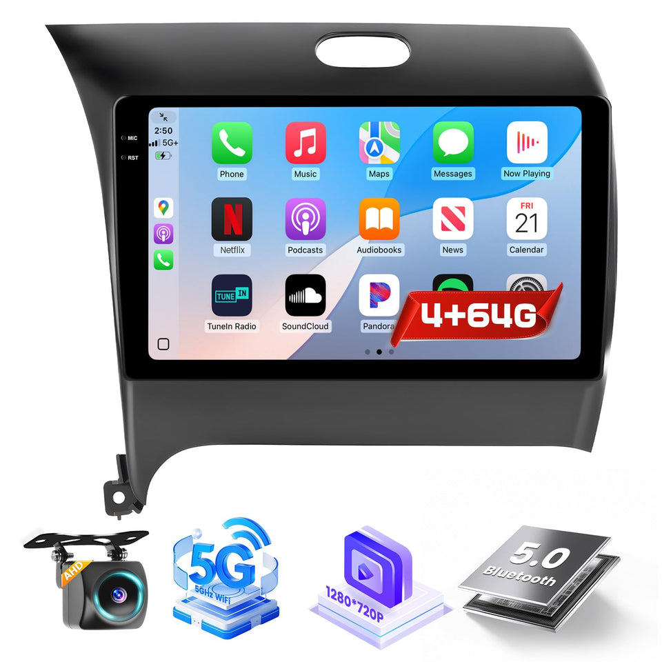 Roinvou Forte 9-inch touchscreen displays responsive navigation and multimedia on the go.