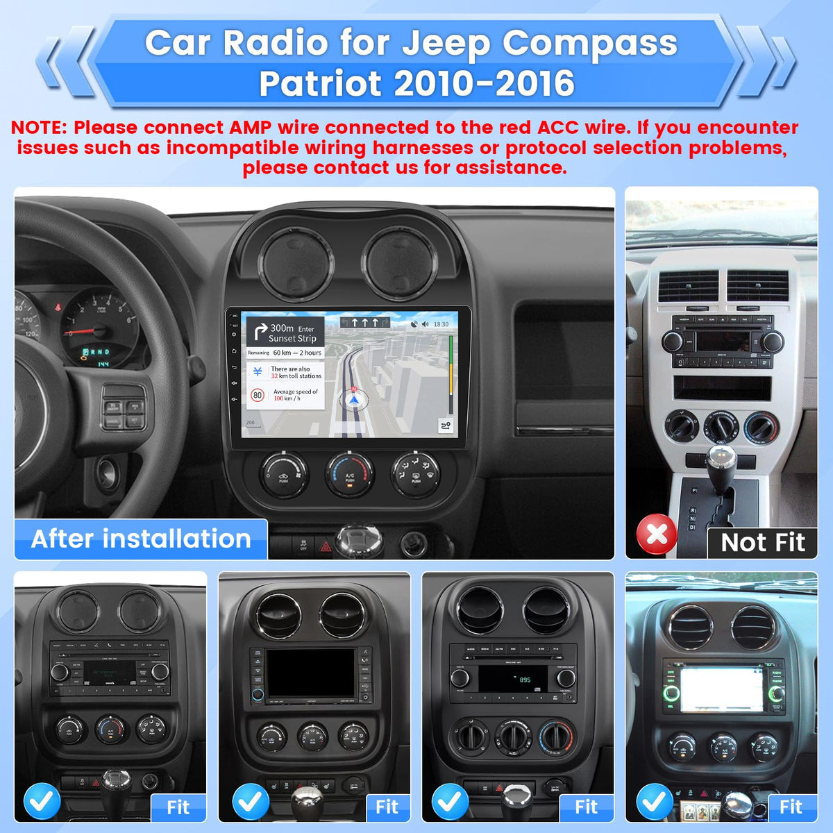 Roinvou GPS navigation with North America map for easy route planning