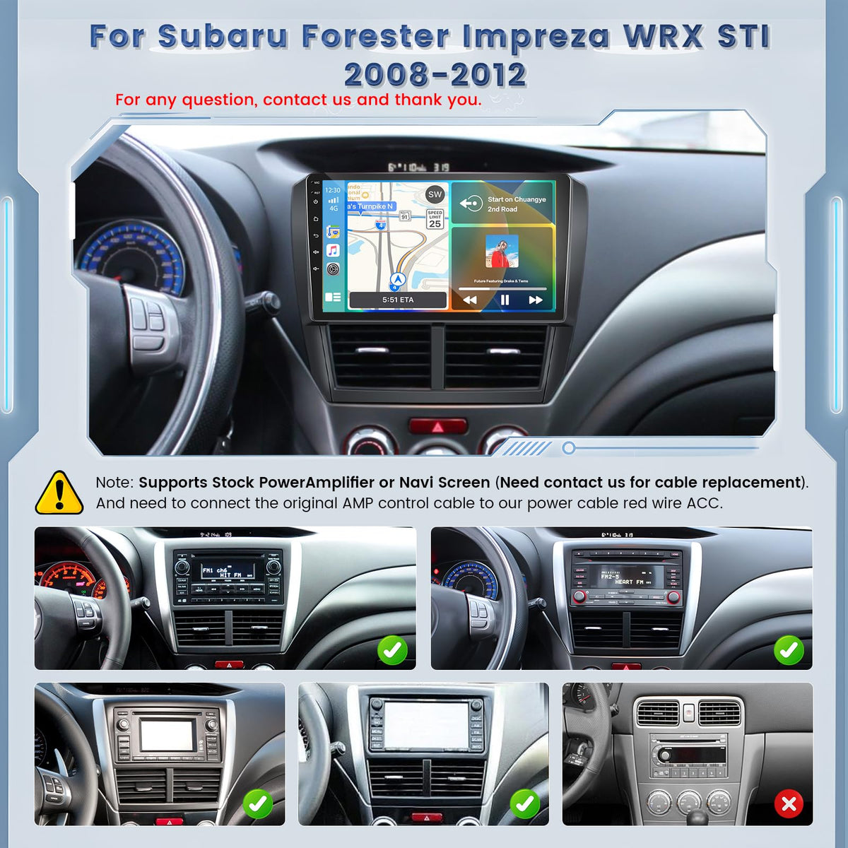 Roinvou wireless CarPlay connects iPhone for hands-free driving assistance.