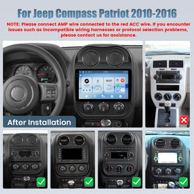 Roinvou Jeep stereo with wireless CarPlay and Android Auto for safer driving