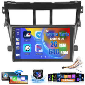 Roinvou Yaris radio front view with 9-inch display for immersive media and navigation