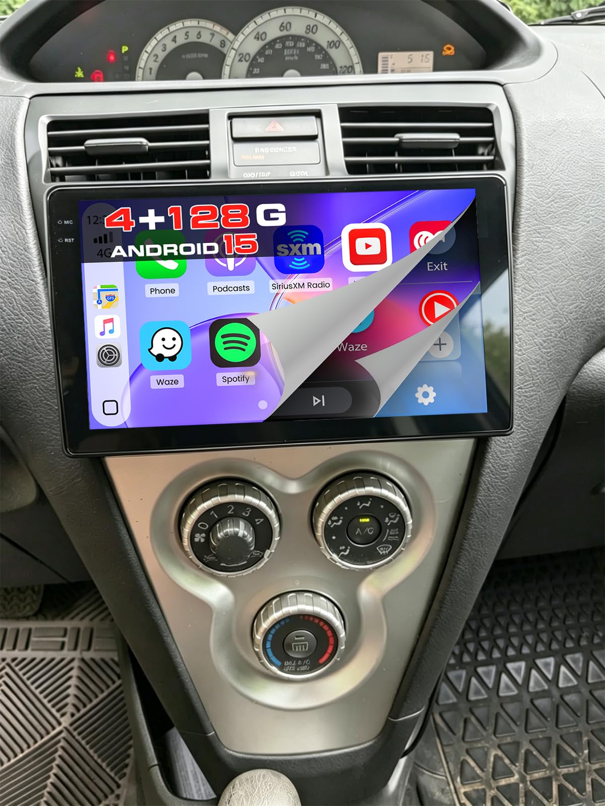 Roinvou 9-inch touchscreen in Yaris/Vios for clear navigation and media.