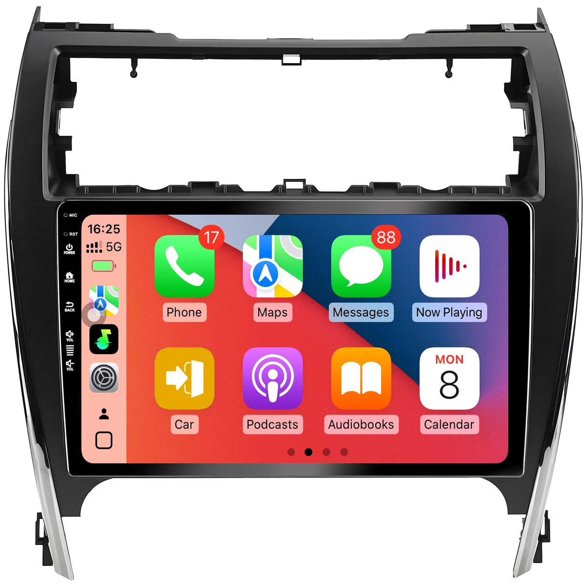 Rojokis 10-inch touchscreen head unit for Camry, easy plug-and-play install