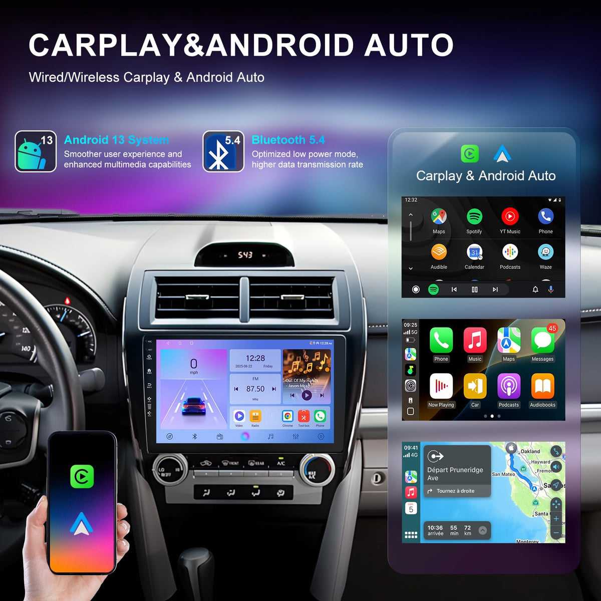 Rojokis built-in GPS navigation with real-time route guidance