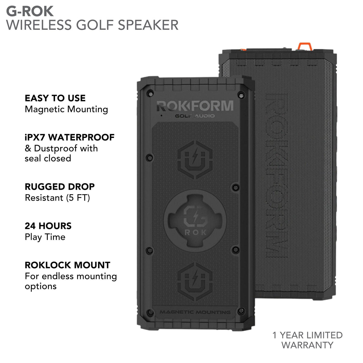 Rokform G-ROK rugged shell resists drops on rough terrain.