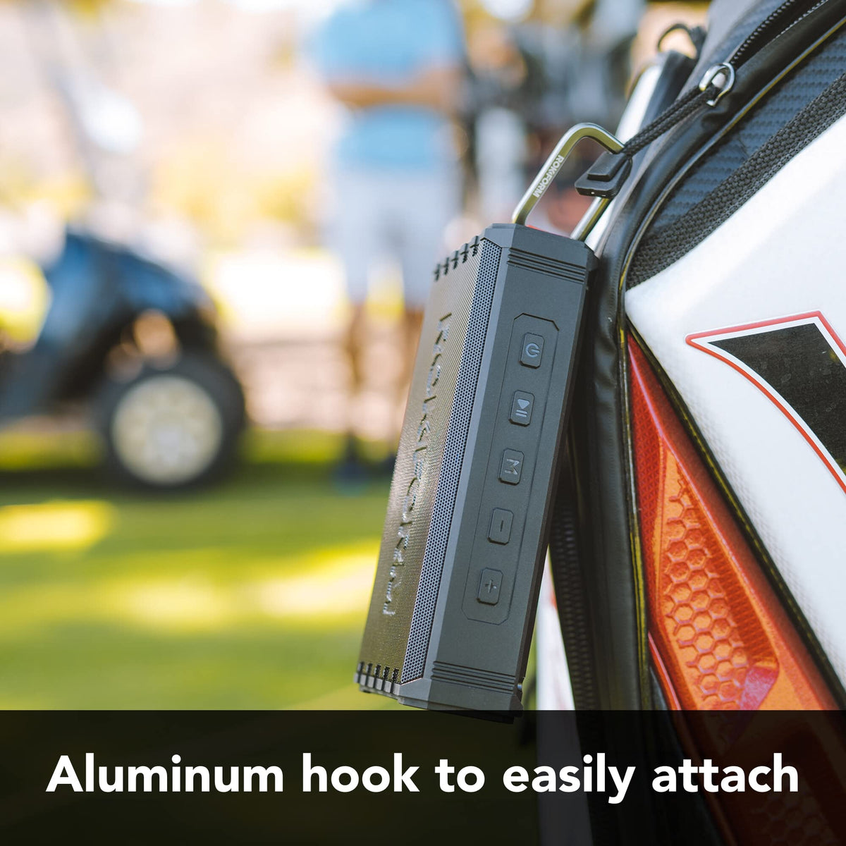 Rokform G-ROK ideal for golf rounds on a cart.