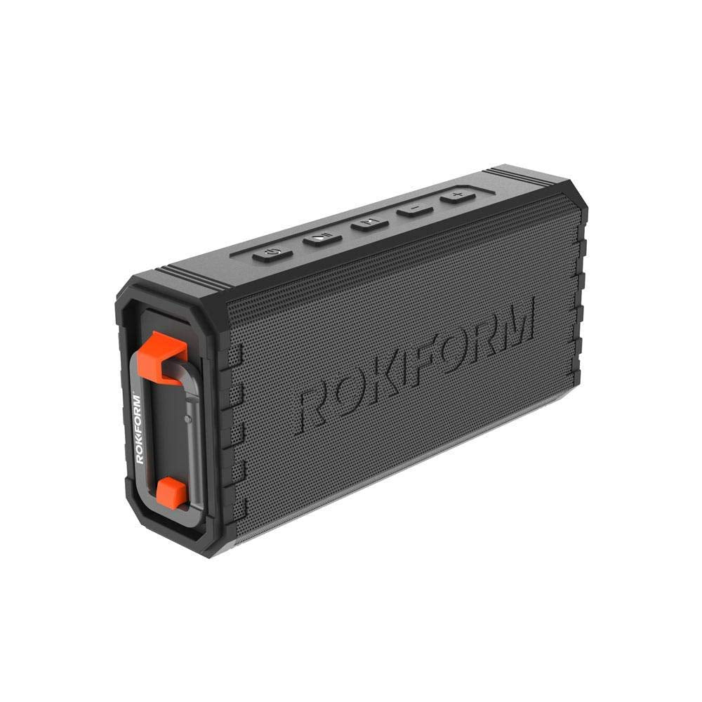 Rokform G-ROK mounted on golf cart for secure hands-free audio.