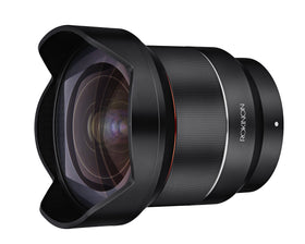 Rokinon AF 14mm F2.8 for Sony E - built-in hood protects lens and reduces flare