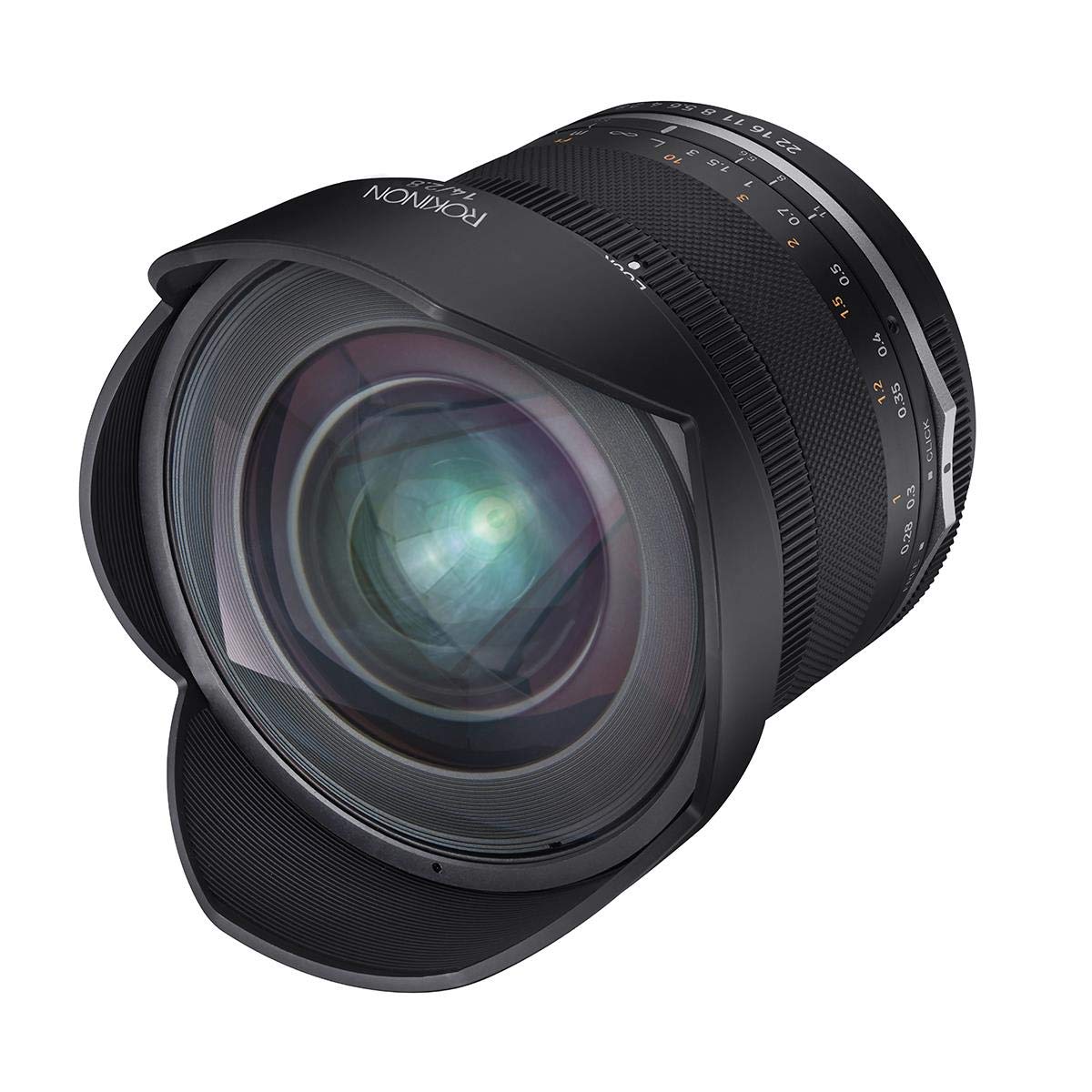 Rokinon Series II 14mm f/2.8 de-click switch supports silent video