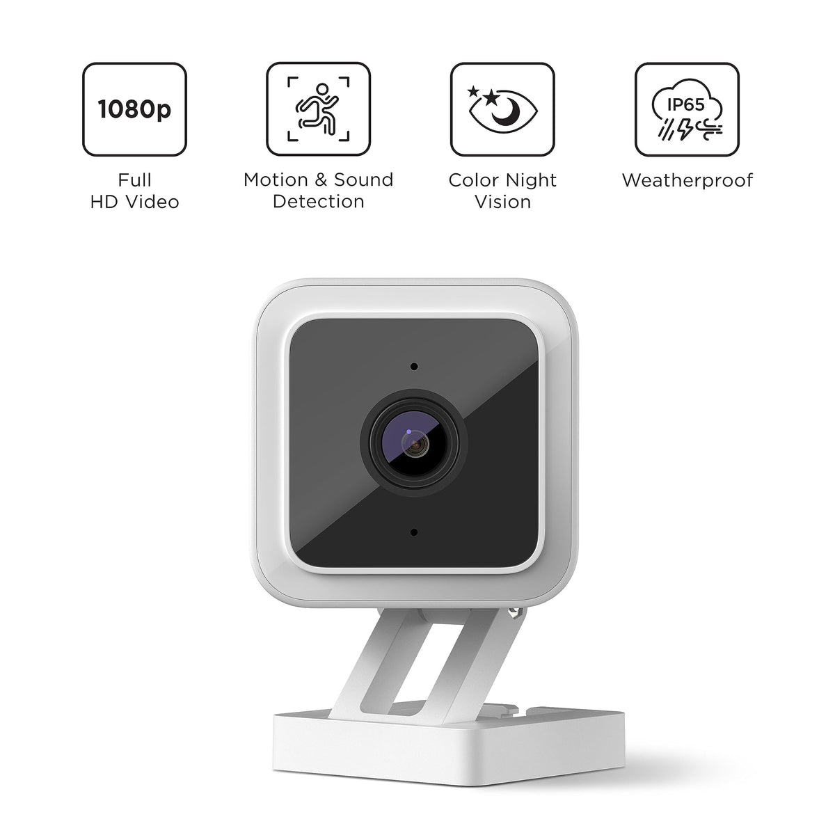 Roku camera night vision closeup with infrared illumination, ensures low-light visibility