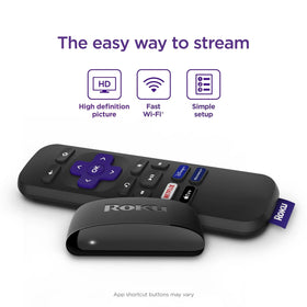 Roku Express with MTC HDMI cable and USB extension cord for quick connection