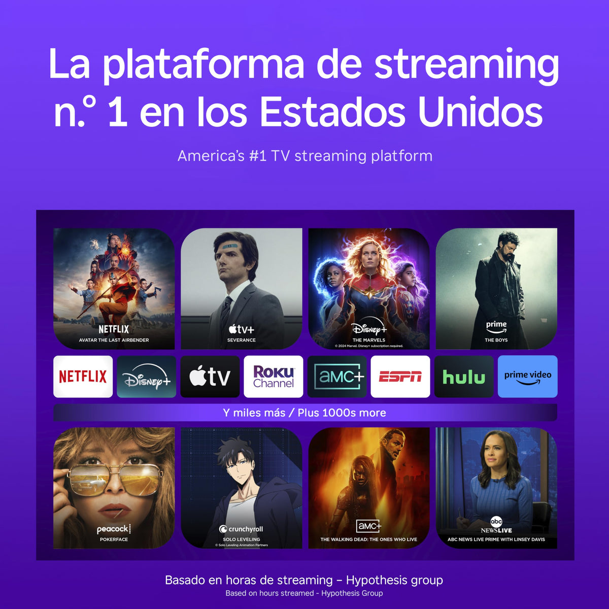 Roku Express connected to living room TV displaying streaming content and ease