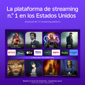 Roku Express connected to living room TV displaying streaming content and ease