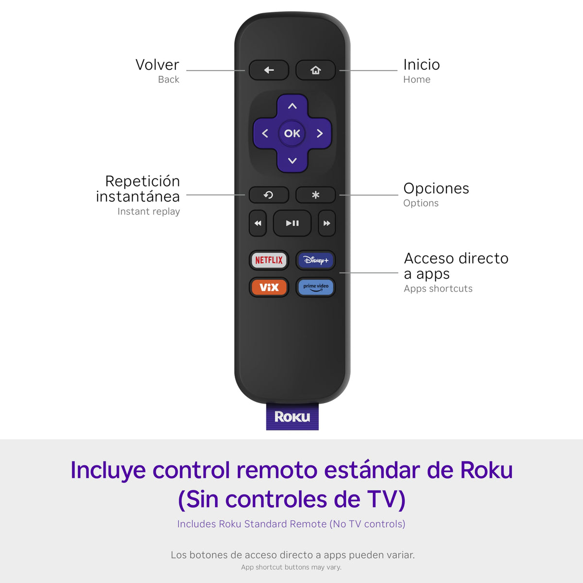 TV screen during Roku guided setup illustrating quick bilingual installation benefit