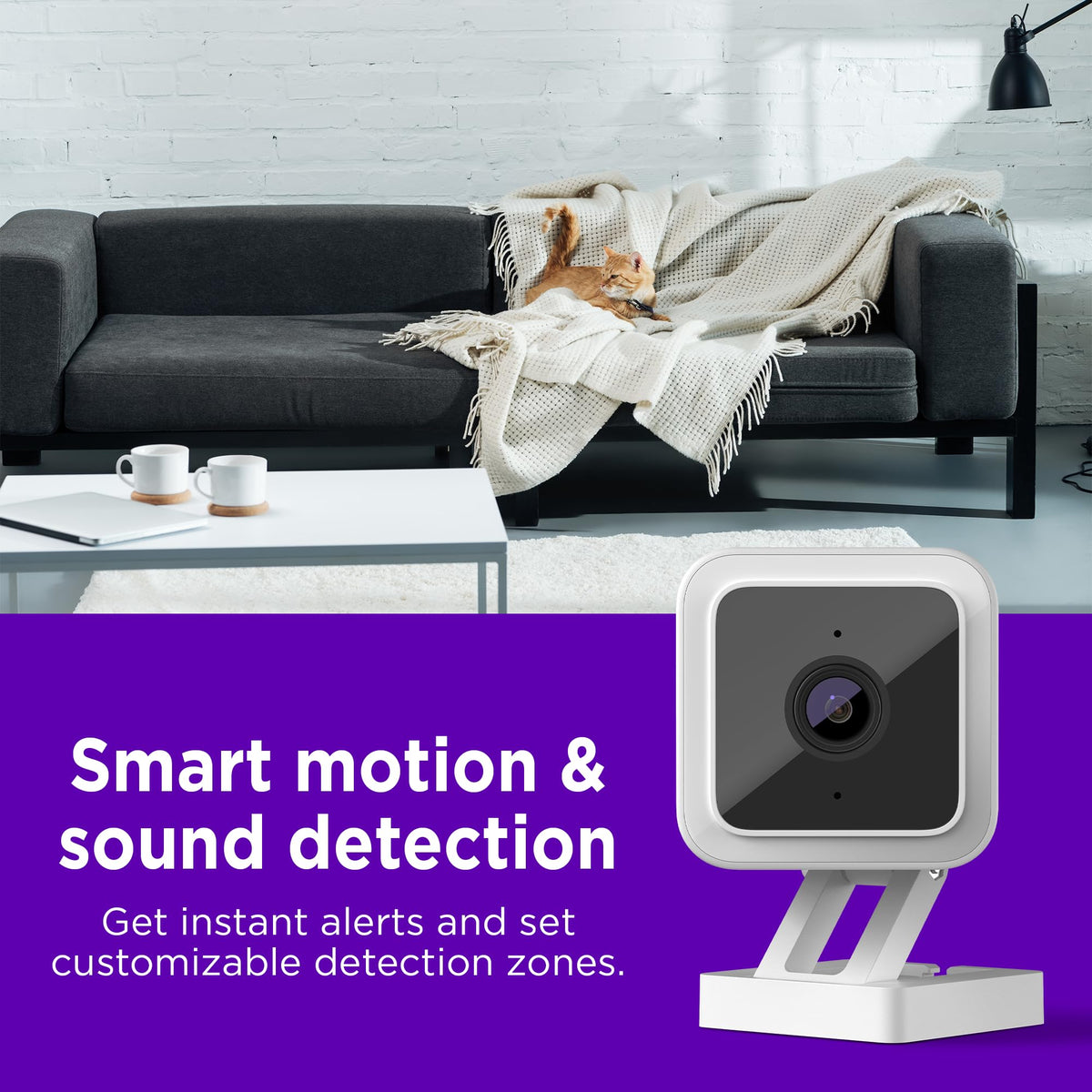 Roku Indoor Camera built-in siren enhances deterrence from the app.