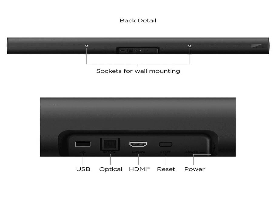 Roku onn soundbar delivers dynamic bass for cinematic audio