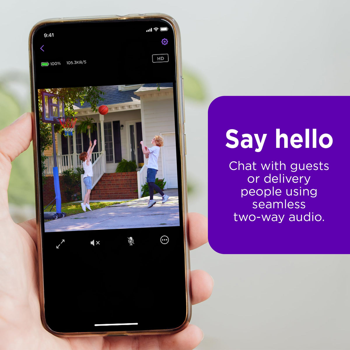 Roku Outdoor Camera smart motion detection with customizable zones.