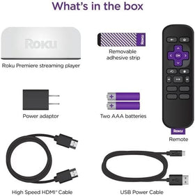Roku Premiere connected to TV showing crisp 4K picture for improved viewing benefit