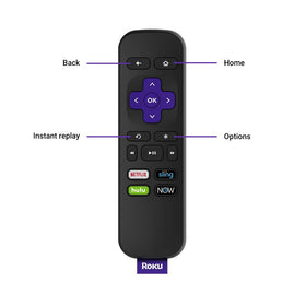 Roku Premiere streaming on living room TV, Roku brand delivering crisp picture