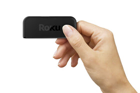 Roku Premiere remote close-up demonstrating intuitive buttons for easier navigation