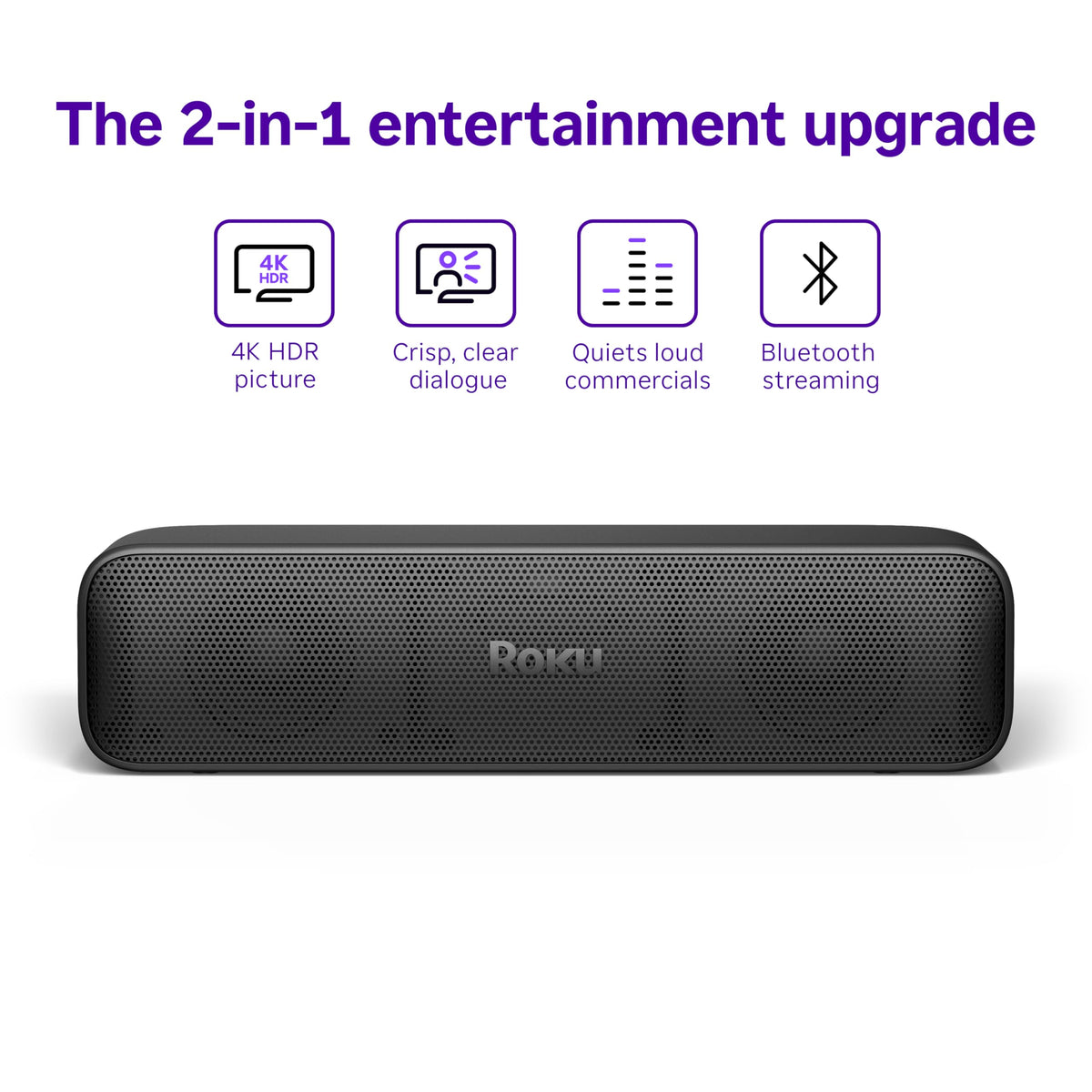 Roku Streambar SE remote control for simple, one-device operation.