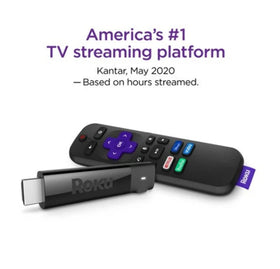 Roku voice remote closeup showing buttons and microphone for fast voice search convenience