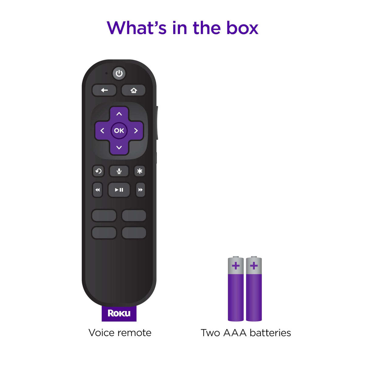 Roku TV volume control view, showing simple input switching with the remote