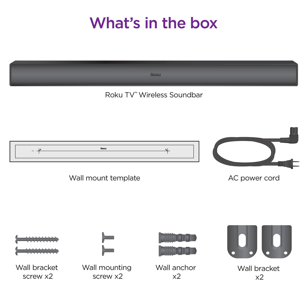 Roku TV Wireless Soundbar Bluetooth streaming for studio-quality phone playback.