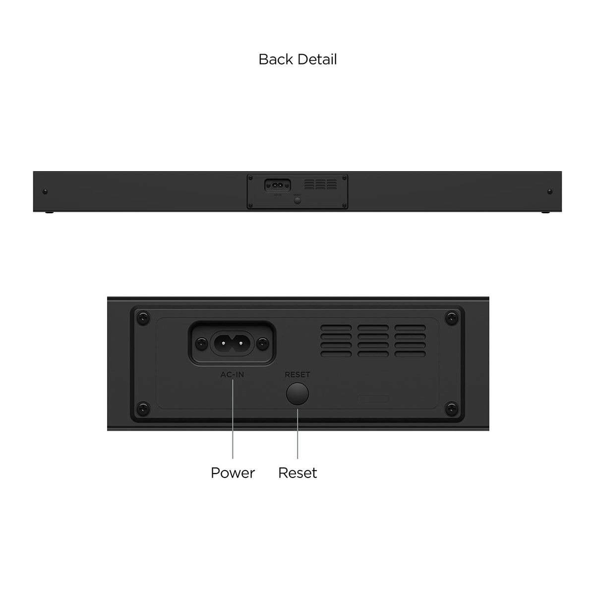 Roku TV Wireless Soundbar automatically reduces loud commercials for comfortable viewing.