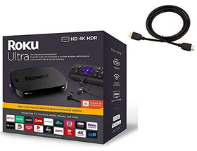 Roku Ultra back panel showing Ethernet and USB ports for flexible connections