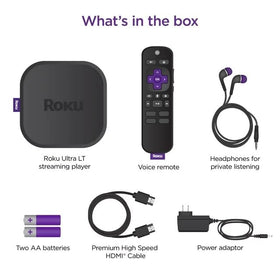 Close-up of Roku Ultra LT casing texture highlighting compact durable design