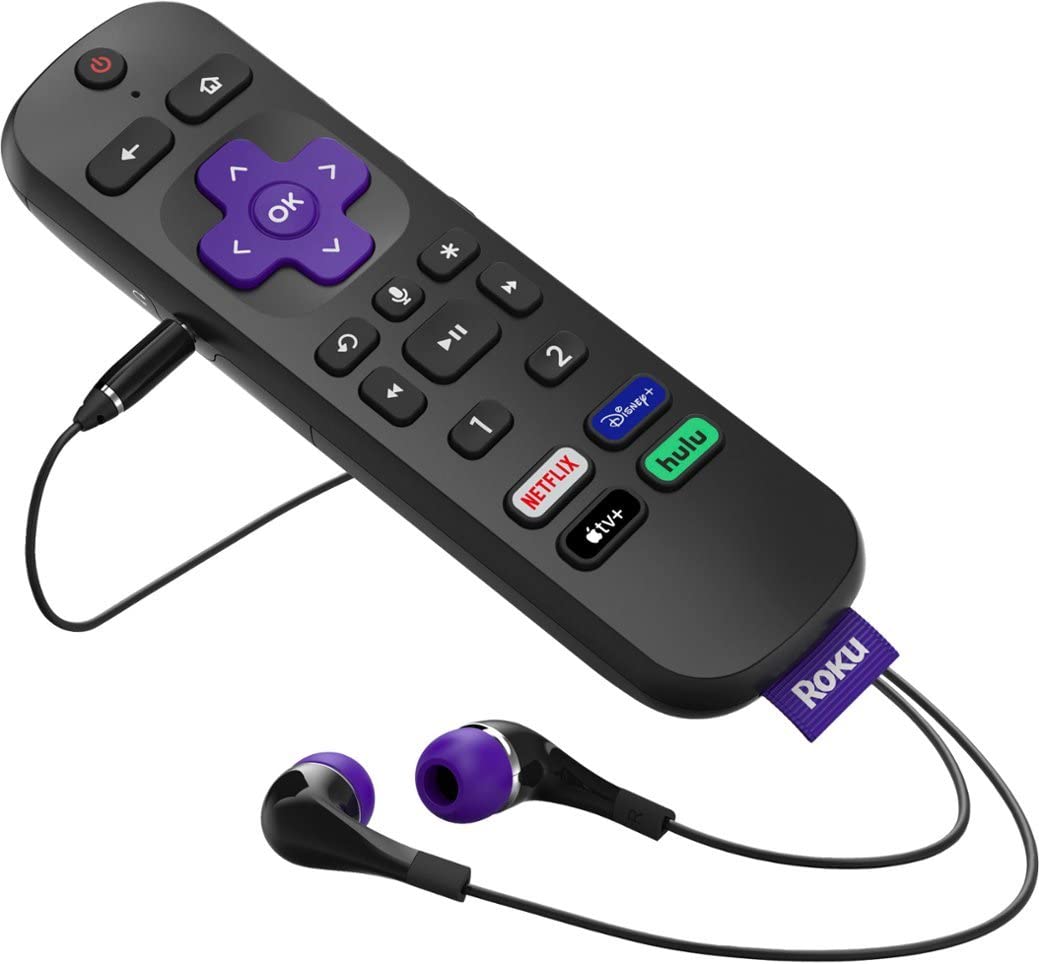 Roku Ultra LT small footprint shown next to remote to convey size advantage
