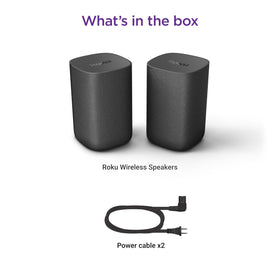 Roku Wireless Speakers back panel ports for future expansion.