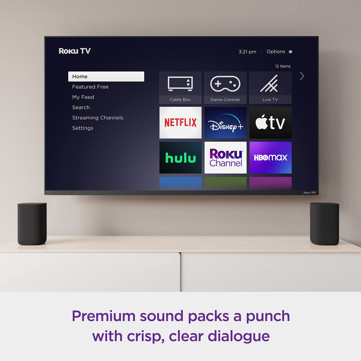 Roku Wireless Speakers Bluetooth streaming enables mobile music and podcasts