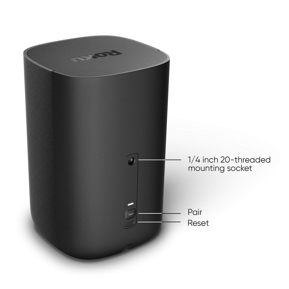 Roku Wireless Speakers setup shows wireless connection for clean living room