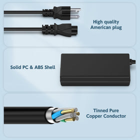 ROLADA 135W charger AC cord inlet for global input compatibility