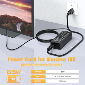ROLADA 65W power output supports compatible Acer displays reliably.