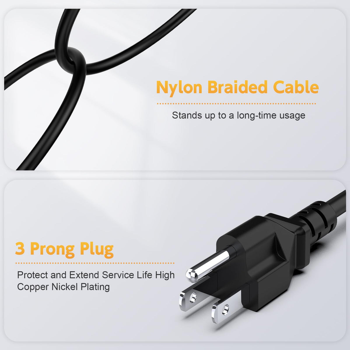 Safety certifications and protections from CE FCC RoHS for Rolada cord.