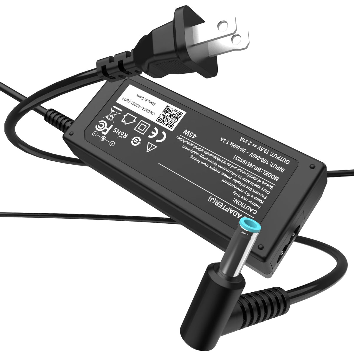 ROLADA 45W HP charger with blue tip for precise notebook power on the go