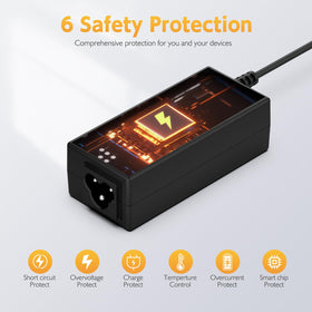 ROLADA charger size comparison held in hand, portable for travel convenience