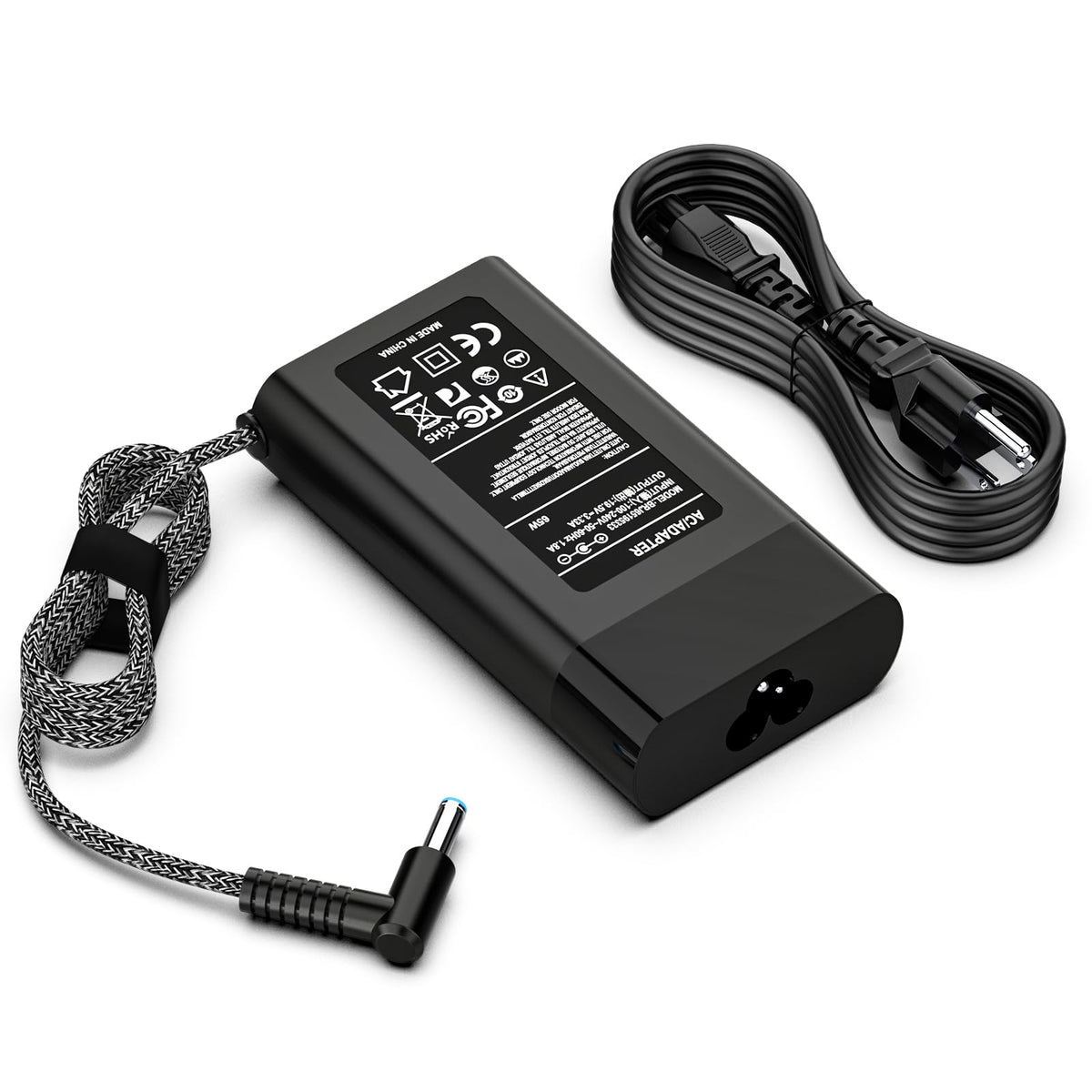 ROLADA 65W HP charger with blue tip for reliable daily power.